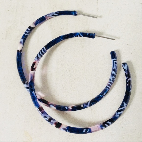 LYB Jewelry - 2” - Large Delicate Hoops Acrylic